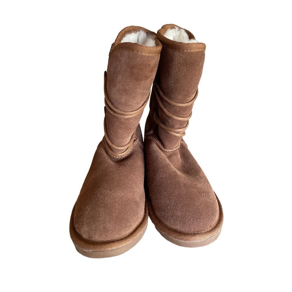 EMU Wool Boots Kate Tan Shearling Lining Size 5